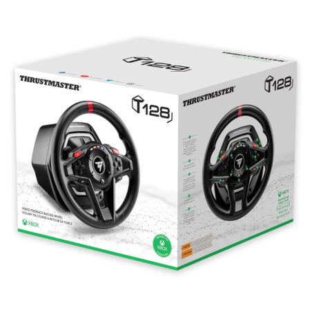 Volant Thrustmaster + Pédalier T128 Compatible Xbox Series S